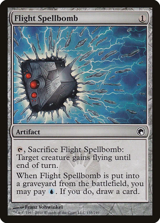 2010 Scars of Mirrodin Flight Spellbomb #155 common card image