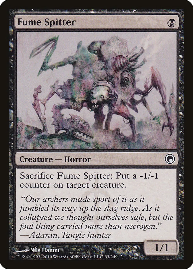 2010 Scars of Mirrodin Fume Spitter #63 common card image