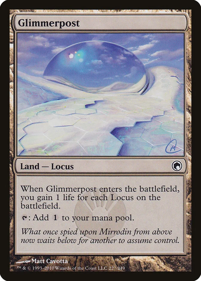 2010 Scars of Mirrodin Glimmerpost #227 common card image