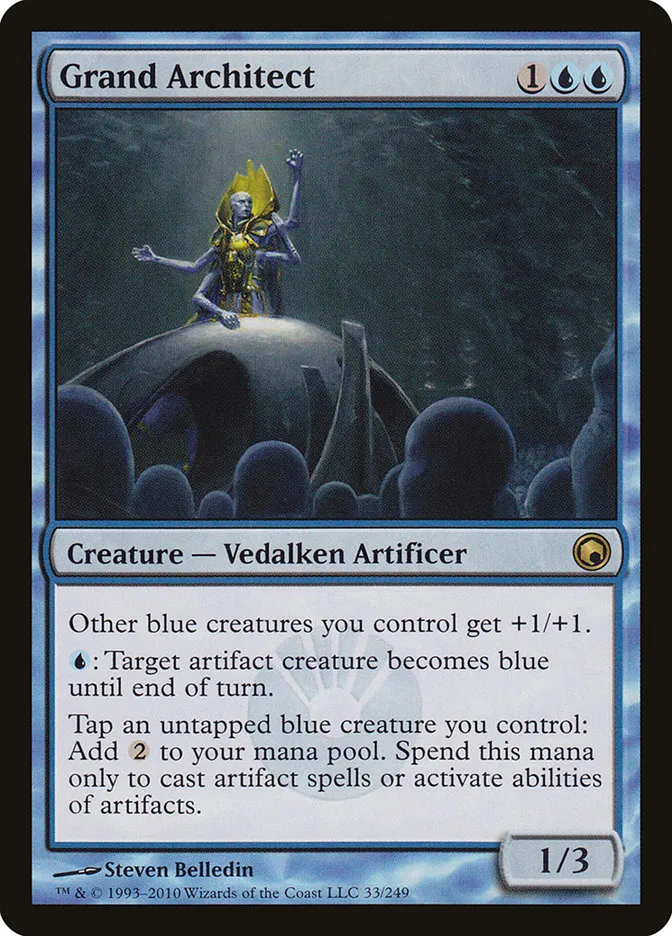 2010 Scars of Mirrodin Grand Architect #33 rare card image
