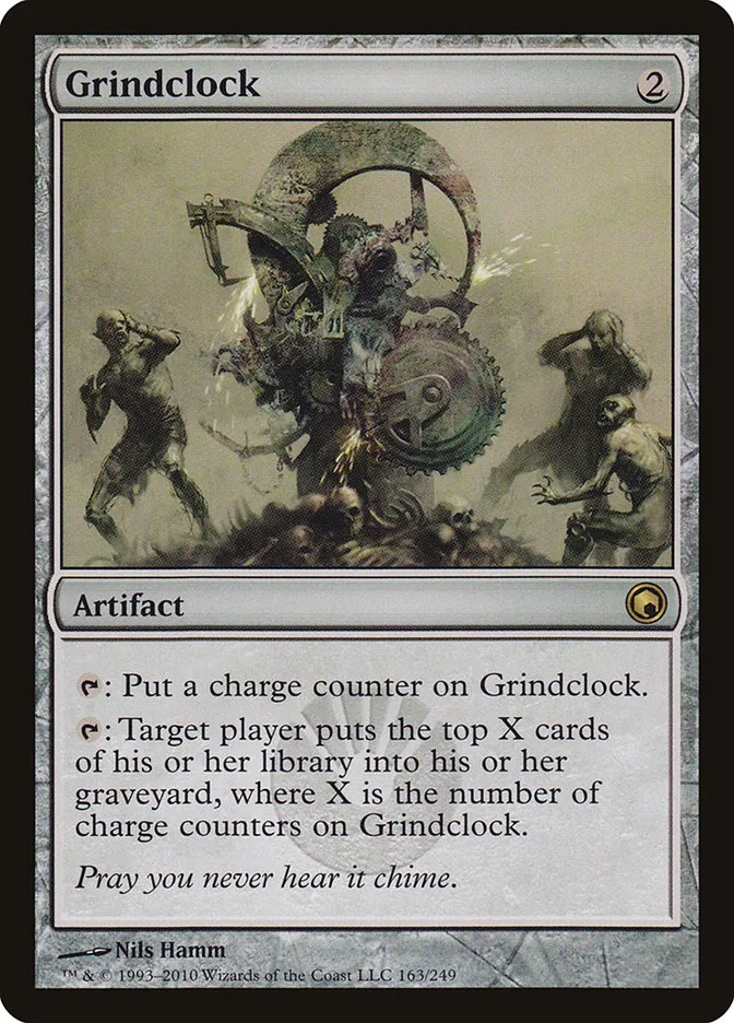 2010 Scars of Mirrodin Grindclock #163 rare card image