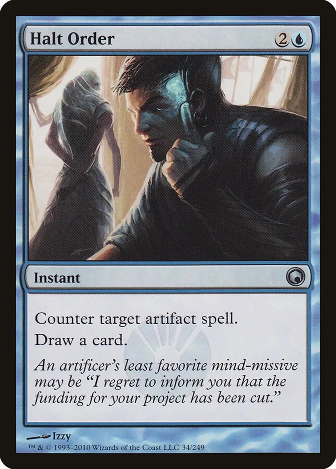 2010 Scars of Mirrodin Halt Order #34 uncommon card image