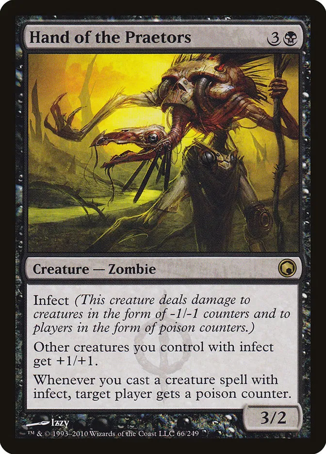 2010 Scars of Mirrodin Hand of the Praetors #66 rare card image
