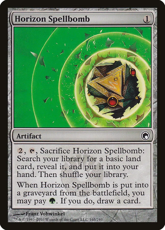 2010 Scars of Mirrodin Horizon Spellbomb #165 common card image