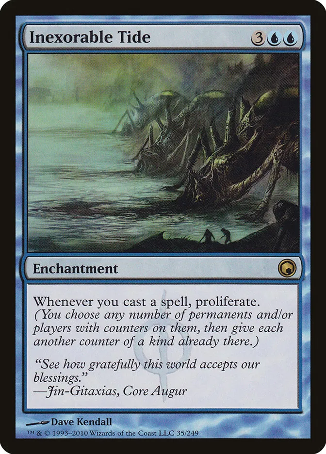 2010 Scars of Mirrodin Inexorable Tide #35 rare card image