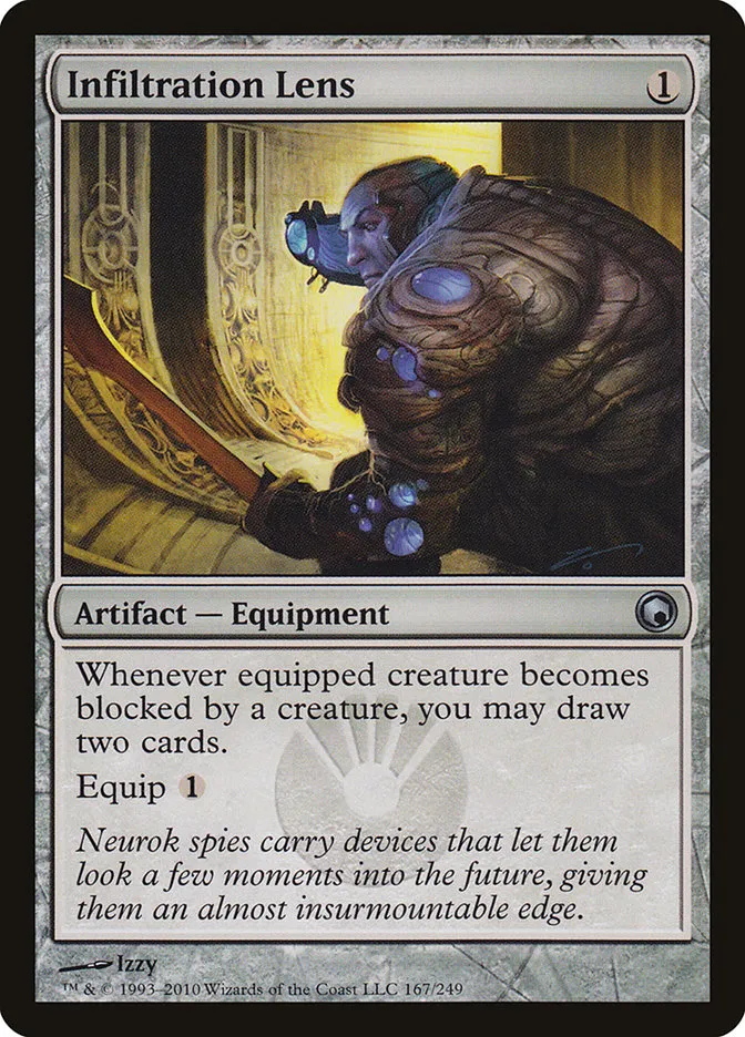 2010 Scars of Mirrodin Infiltration Lens #167 uncommon card image
