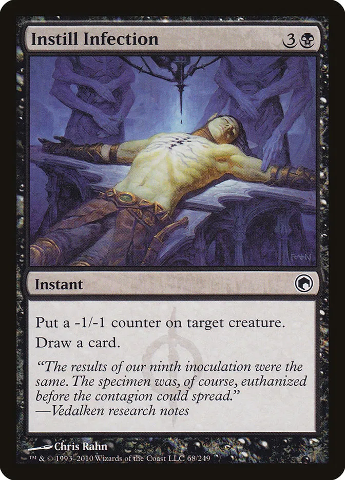 2010 Scars of Mirrodin Instill Infection #68 common card image