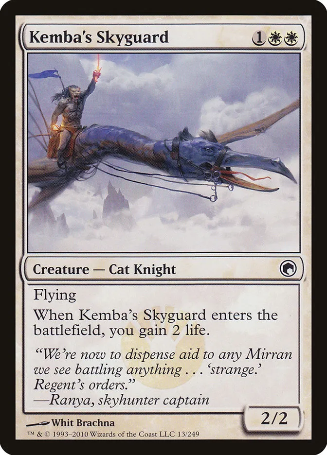 2010 Scars of Mirrodin Kemba's Skyguard #13 common card image