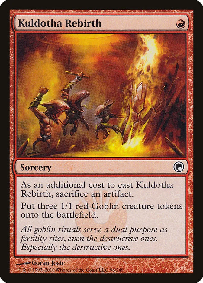 2010 Scars of Mirrodin Kuldotha Rebirth #96 common card image