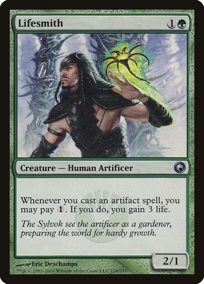 2010 Scars of Mirrodin Lifesmith #124 uncommon card image