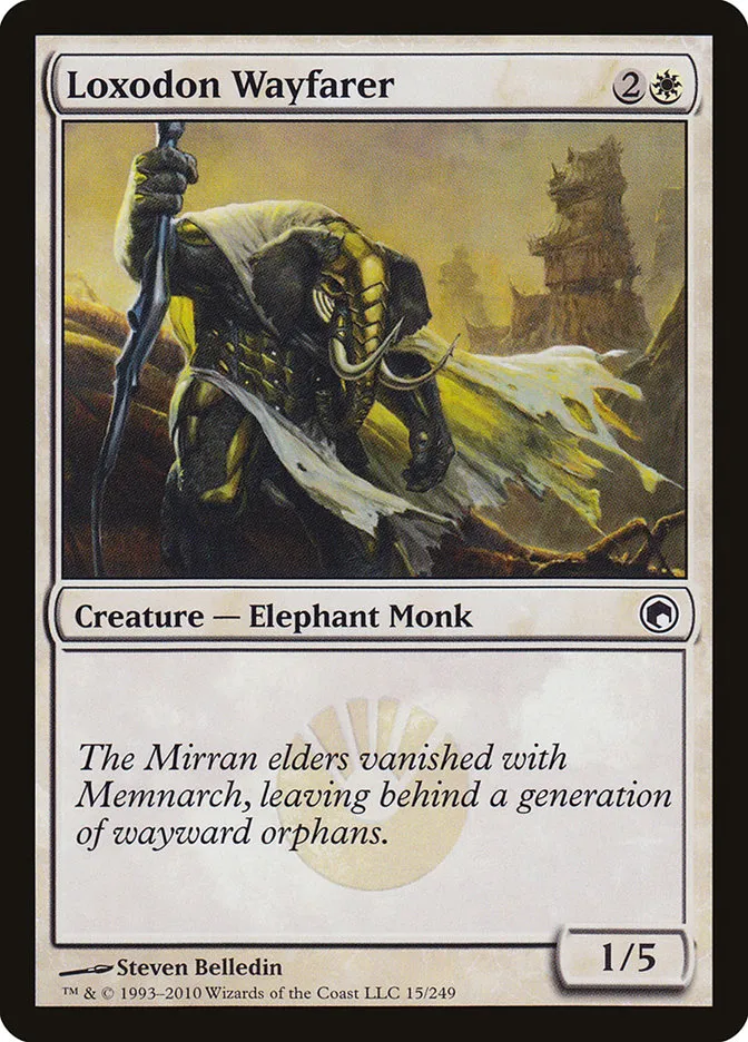 2010 Scars of Mirrodin Loxodon Wayfarer #15 common card image