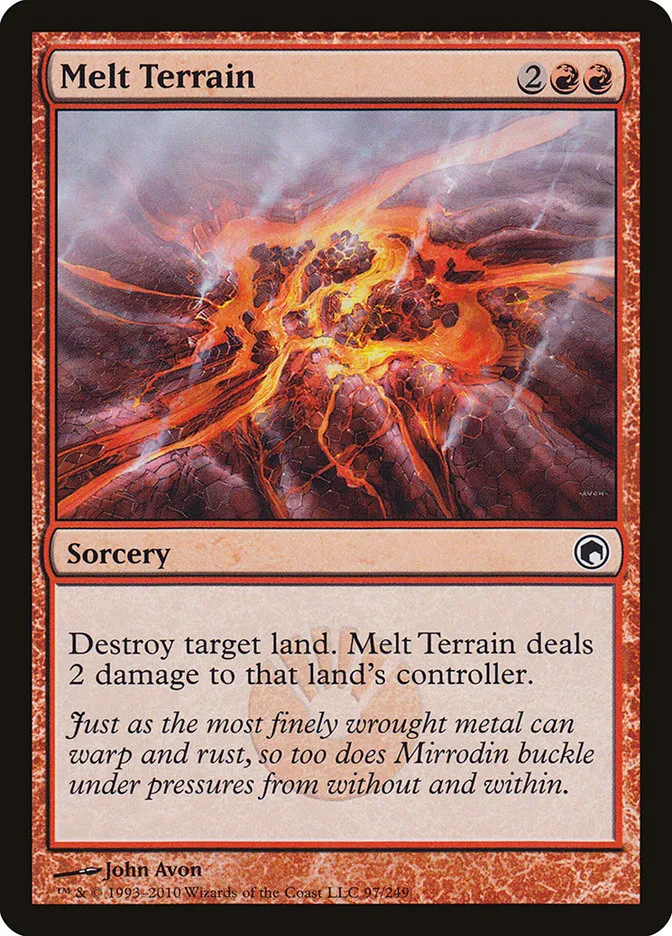 2010 Scars of Mirrodin Melt Terrain #97 common card image