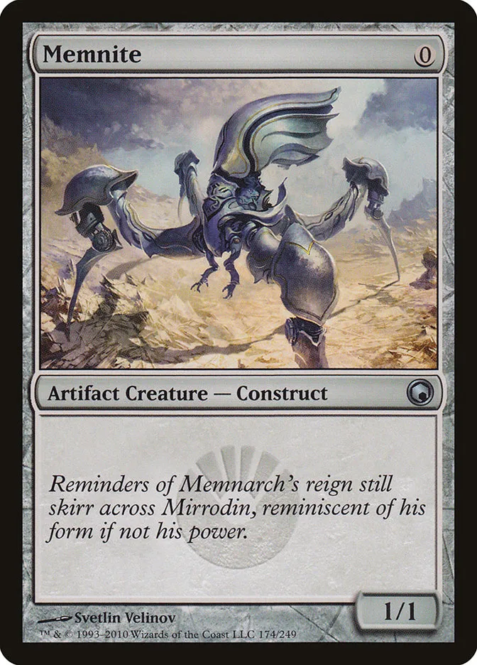 2010 Scars of Mirrodin Memnite #174 uncommon card image