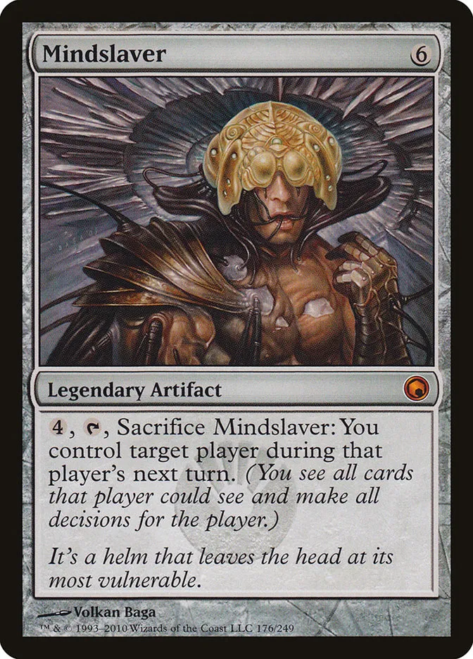 2010 Scars of Mirrodin Mindslaver #176 mythic card image