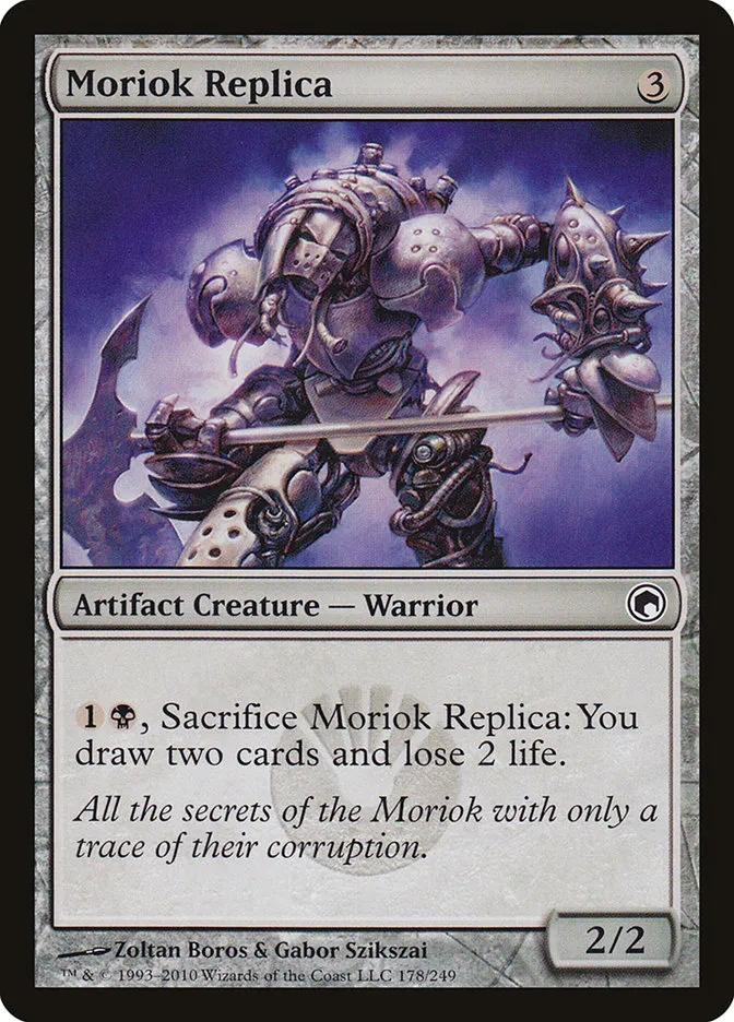 2010 Scars of Mirrodin Moriok Replica #178 common card image