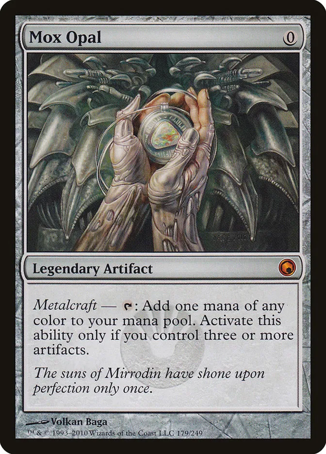 2010 Scars of Mirrodin Mox Opal #179 mythic card image