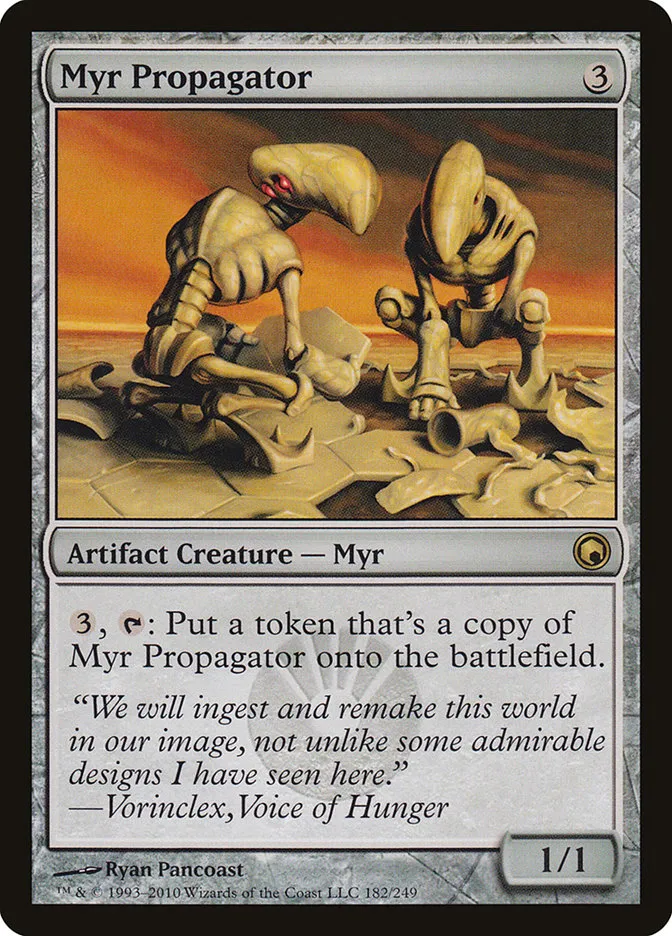 2010 Scars of Mirrodin Myr Propagator #182 rare card image