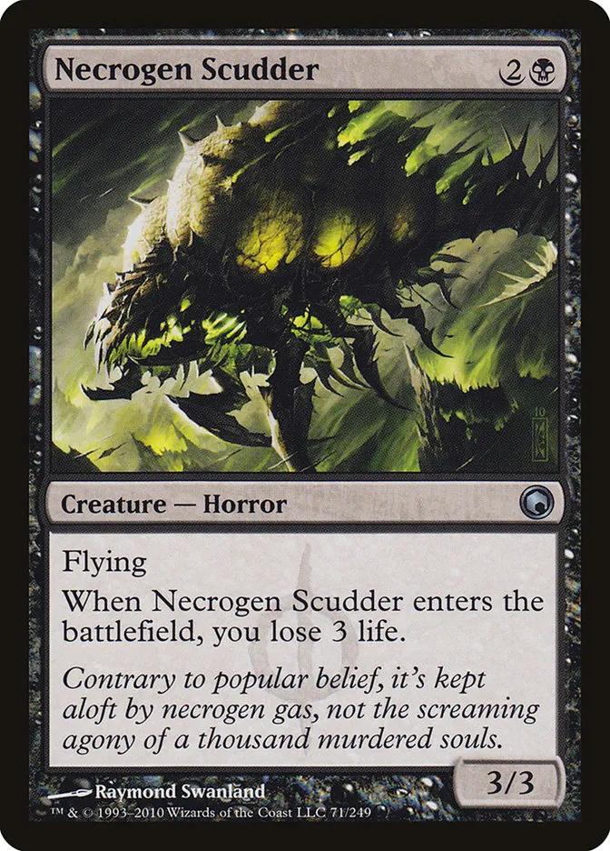 2010 Scars of Mirrodin Necrogen Scudder #71 uncommon card image