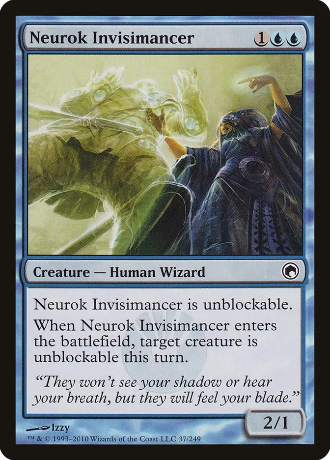 2010 Scars of Mirrodin Neurok Invisimancer #37 common card image