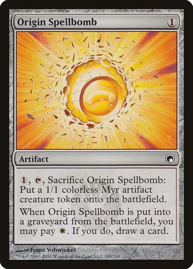 2010 Scars of Mirrodin Origin Spellbomb #189 common card image