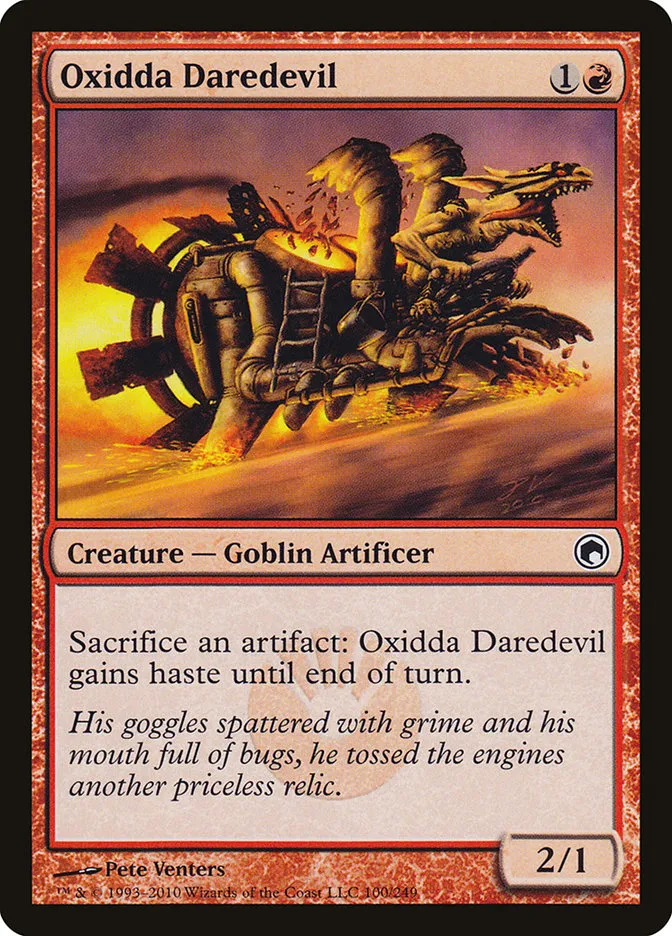 2010 Scars of Mirrodin Oxidda Daredevil #100 common card image