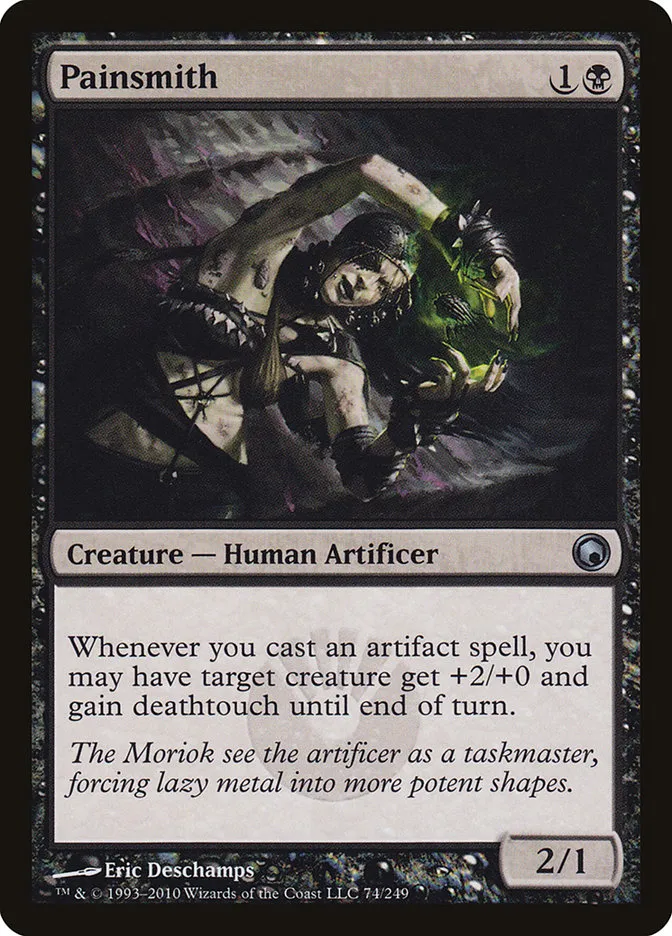 2010 Scars of Mirrodin Painsmith #74 uncommon card image