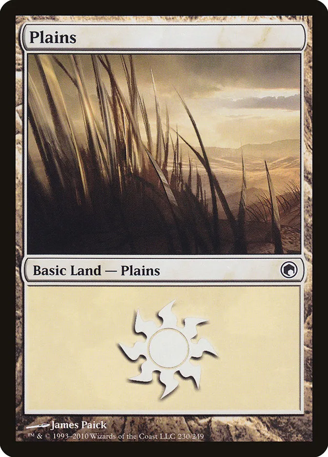 2010 Scars of Mirrodin Plains #230 common card image