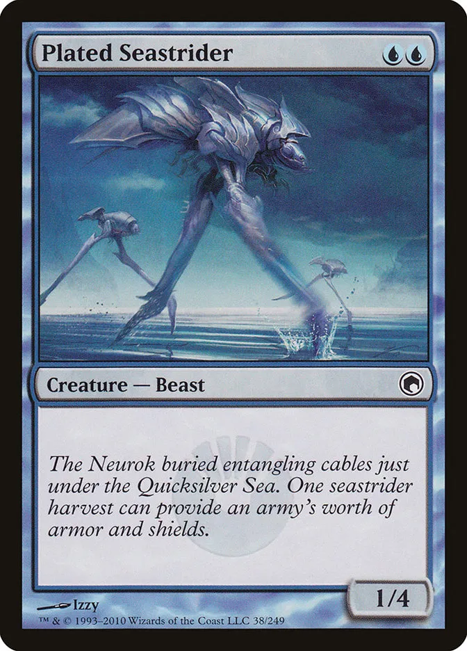 2010 Scars of Mirrodin Plated Seastrider #38 common card image