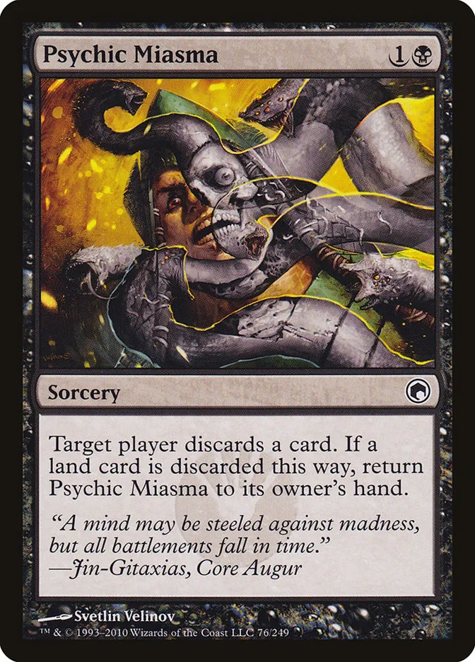 2010 Scars of Mirrodin Psychic Miasma #76 common card image