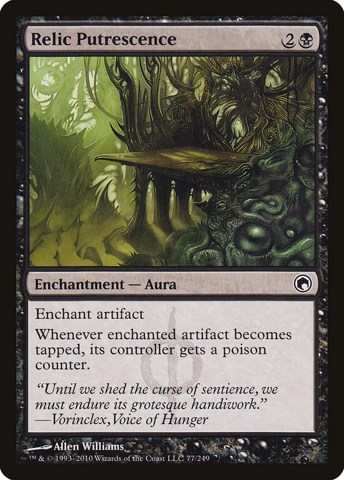 2010 Scars of Mirrodin Relic Putrescence #77 common card image