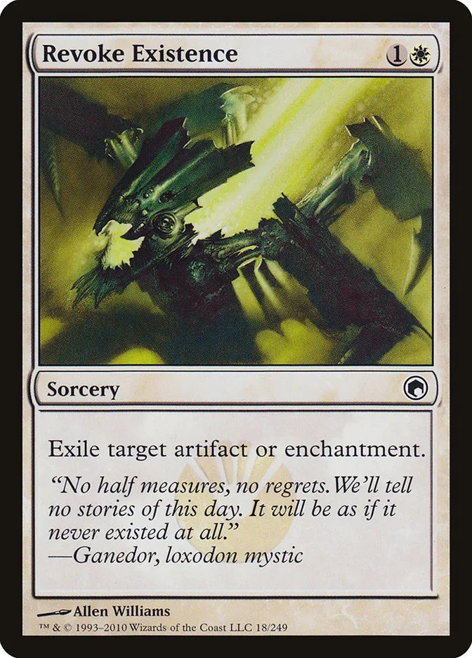 2010 Scars of Mirrodin Revoke Existence #18 common card image