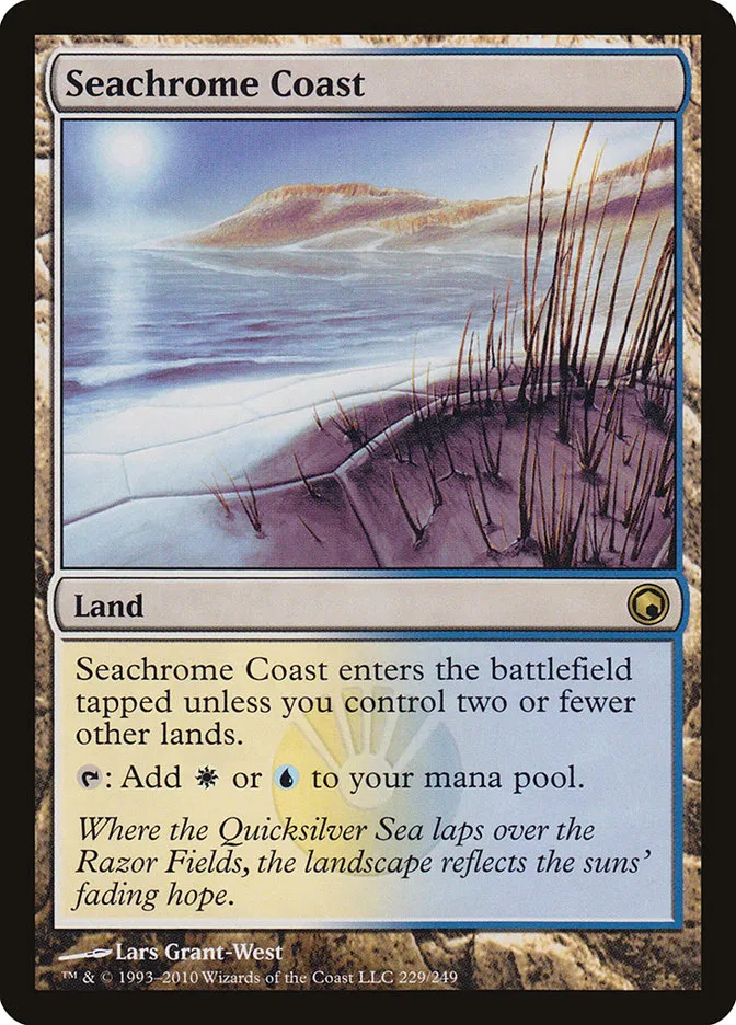 2010 Scars of Mirrodin Seachrome Coast #229 rare card image
