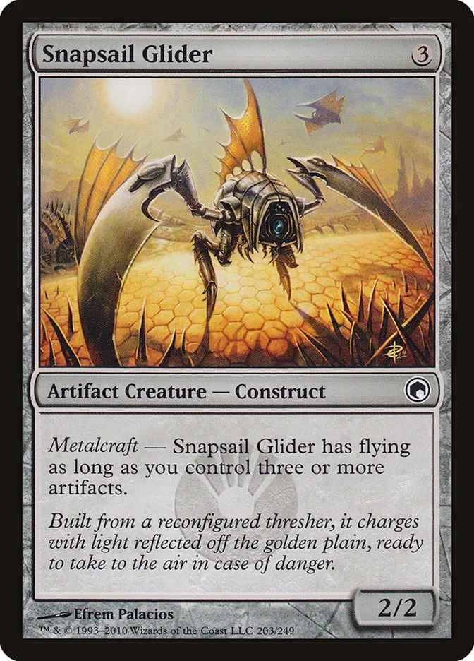 2010 Scars of Mirrodin Snapsail Glider #203 common card image