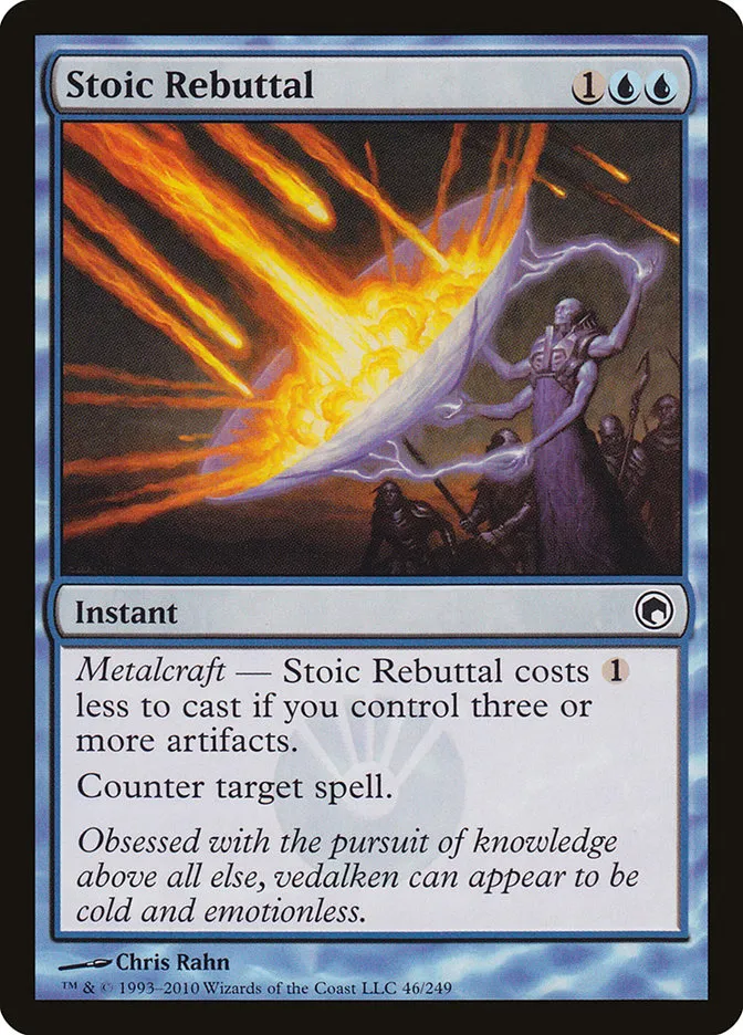 2010 Scars of Mirrodin Stoic Rebuttal #46 common card image