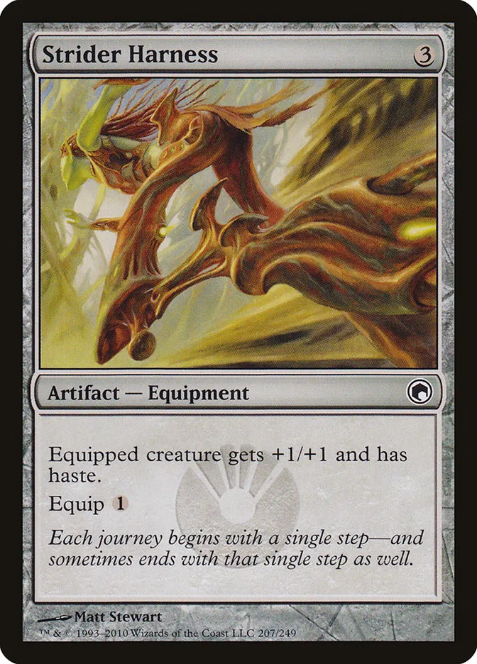 2010 Scars of Mirrodin Strider Harness #207 common card image