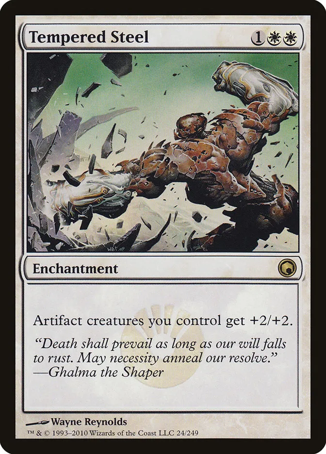 2010 Scars of Mirrodin Tempered Steel #24 rare card image