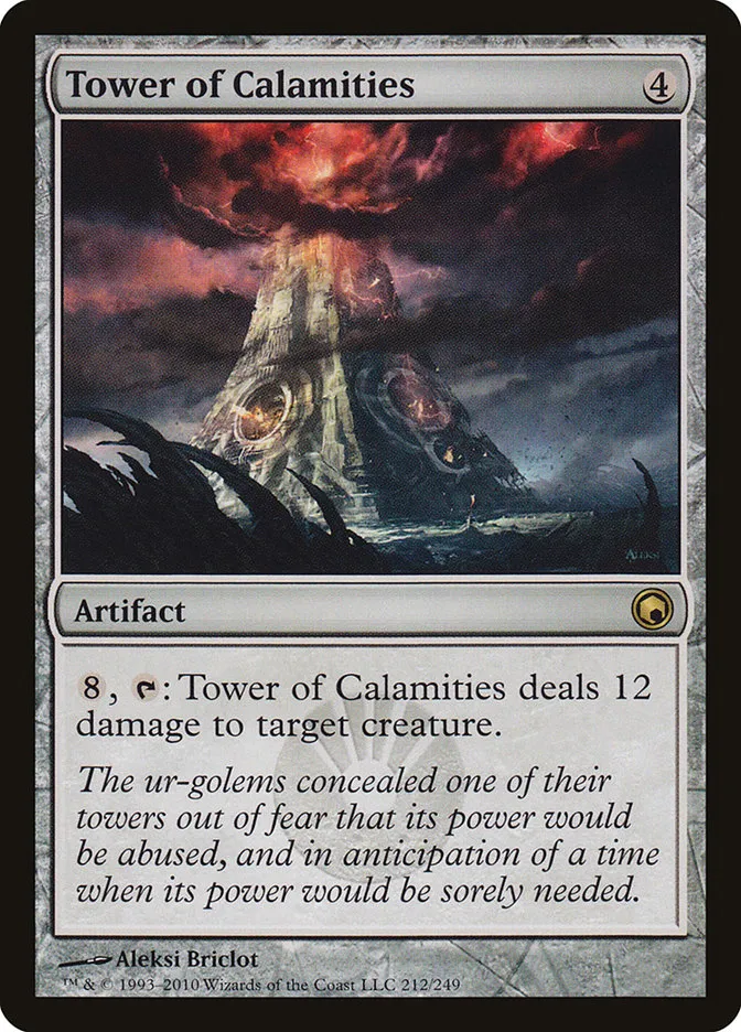 2010 Scars of Mirrodin Tower of Calamities #212 rare card image
