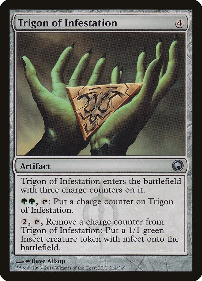 2010 Scars of Mirrodin Trigon of Infestation #214 uncommon card image