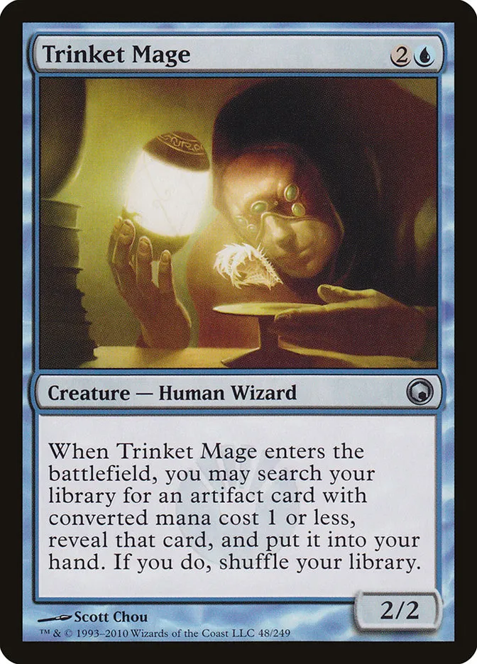 2010 Scars of Mirrodin Trinket Mage #48 uncommon card image