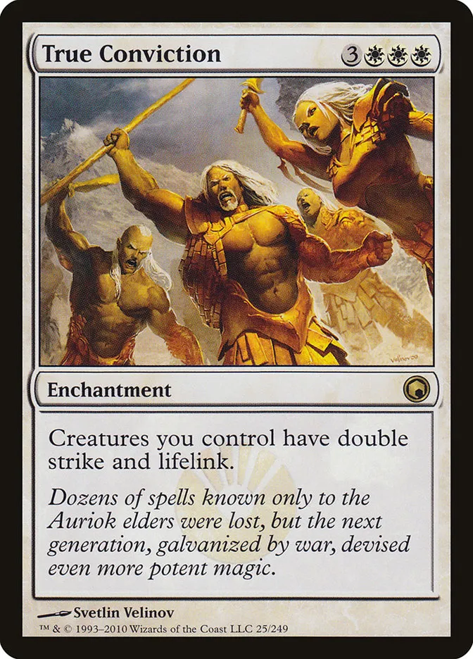 2010 Scars of Mirrodin True Conviction #25 rare card image