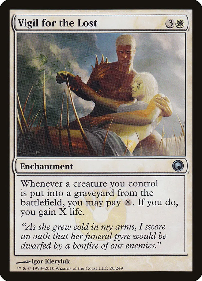 2010 Scars of Mirrodin Vigil for the Lost #26 uncommon card image