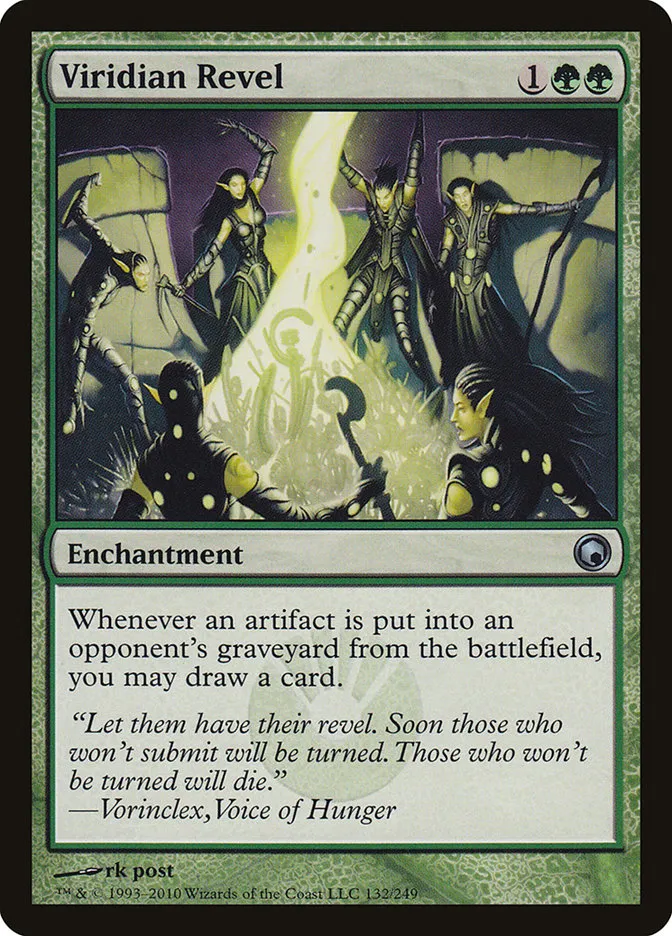2010 Scars of Mirrodin Viridian Revel #132 uncommon card image