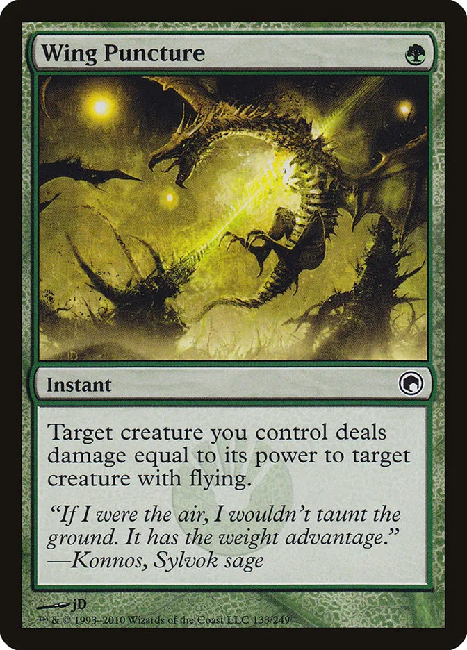 2010 Scars of Mirrodin Wing Puncture #133 common card image