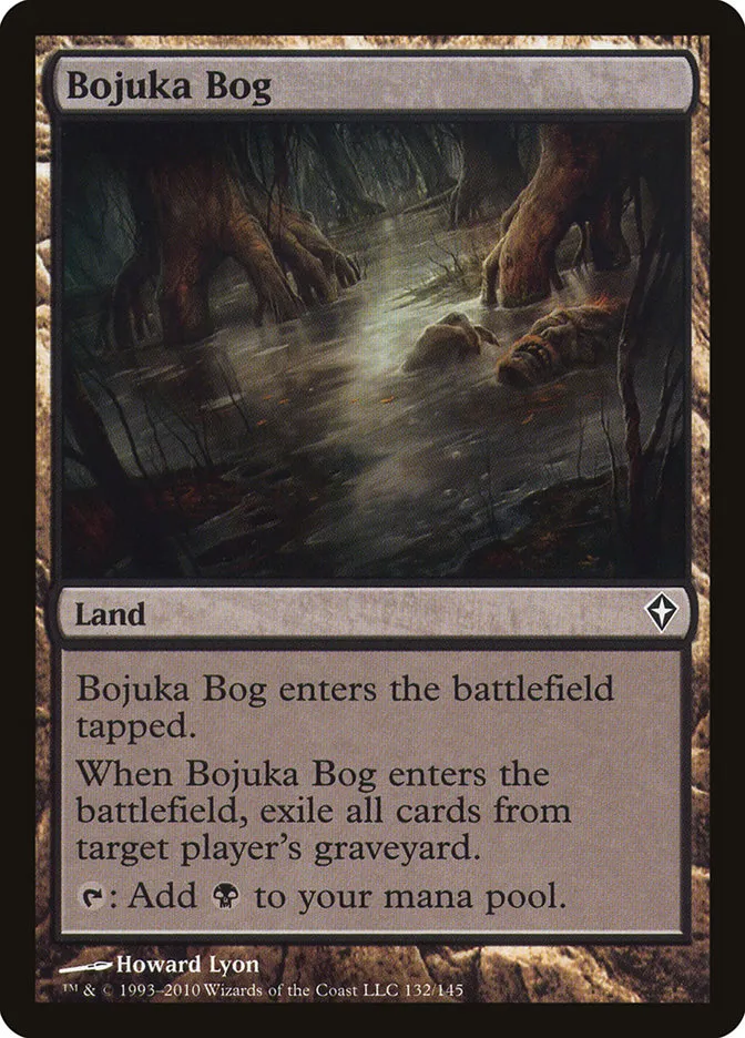 2010 Worldwake Bojuka Bog common #132 common card image
