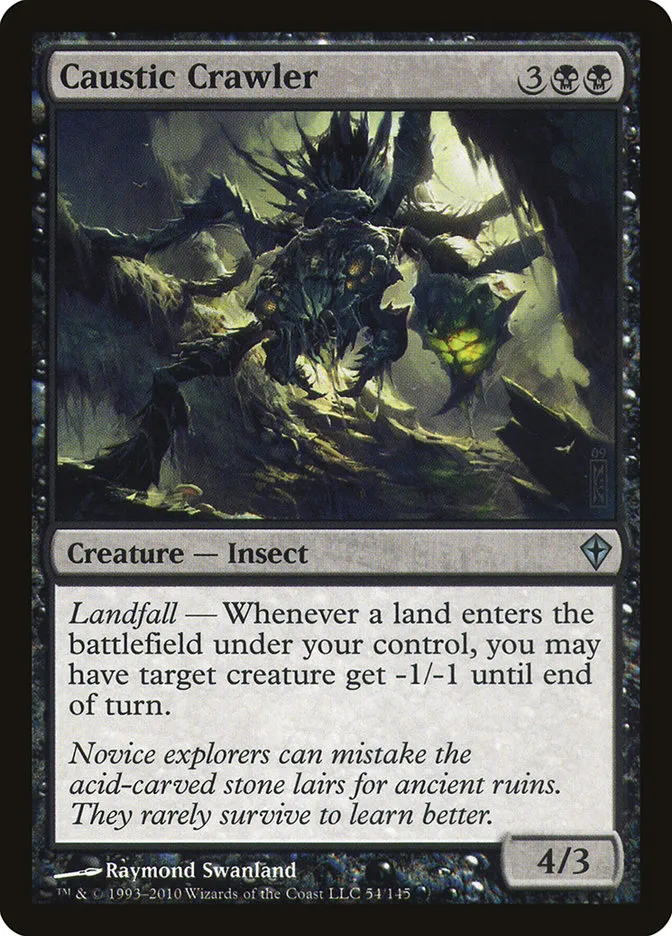 2010 Worldwake Caustic Crawler uncommon #54 uncommon card image