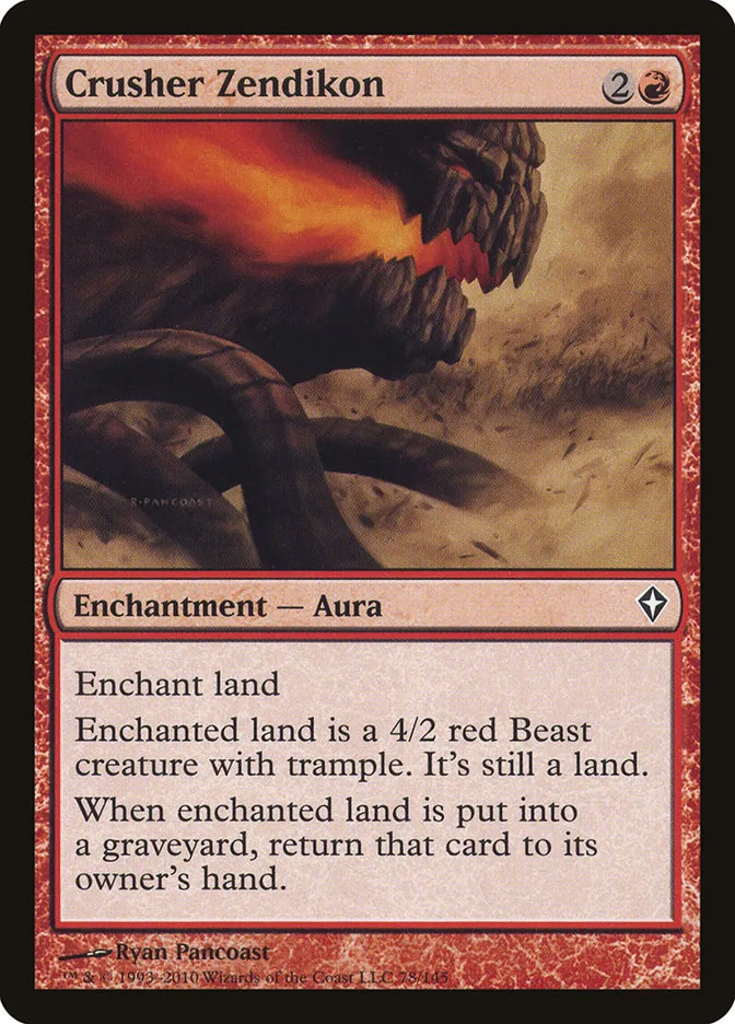 2010 Worldwake Crusher Zendikon common #78 common card image