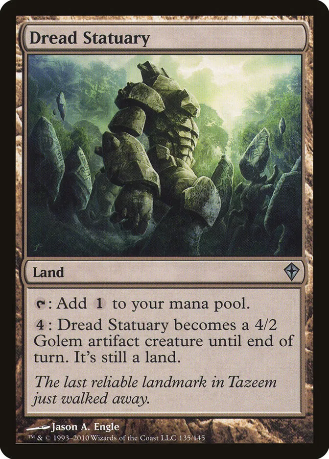 2010 Worldwake Dread Statuary #135 uncommon card image