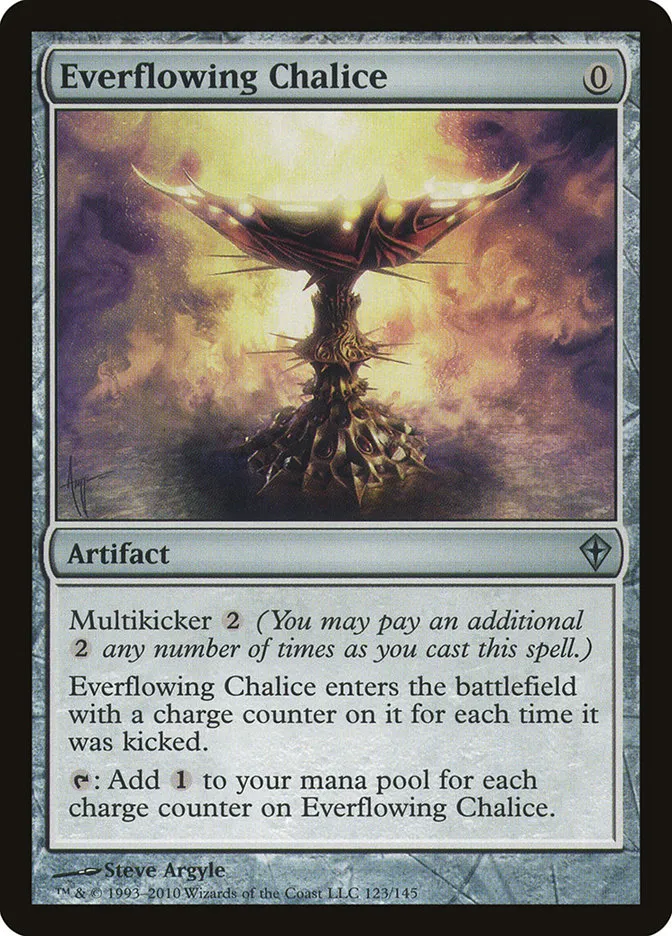 2010 Worldwake Everflowing Chalice #123 uncommon card image