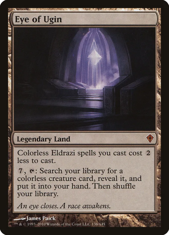 2010 Worldwake Eye of Ugin mythic #136 mythic card image