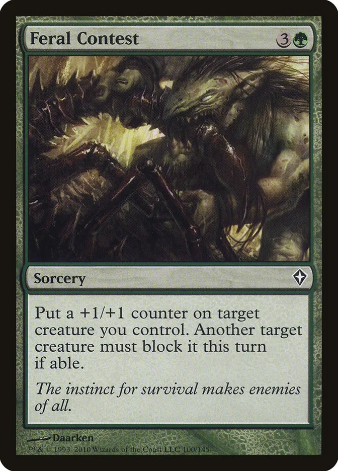2010 Worldwake Feral Contest common #100 common card image